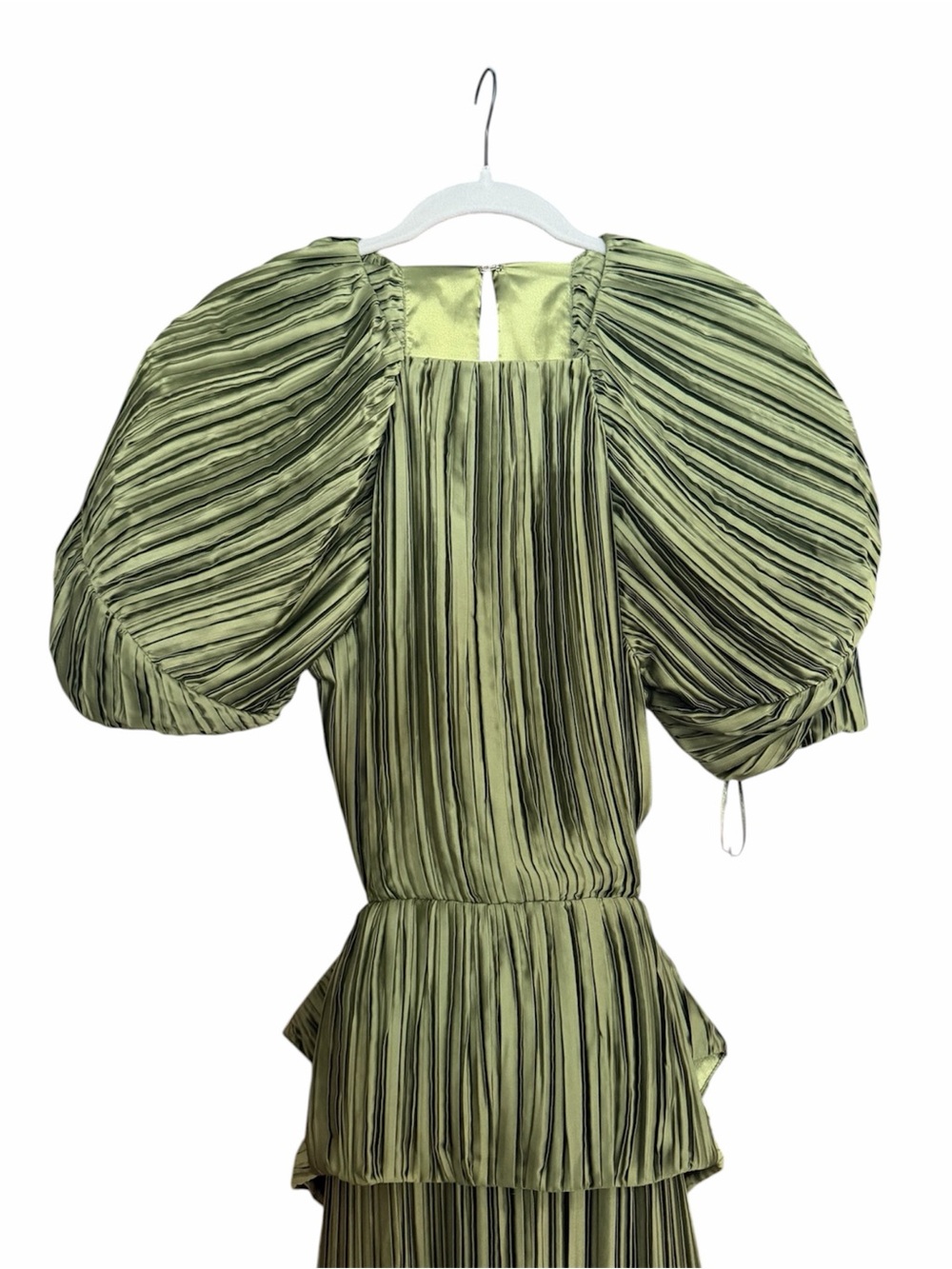 Cult Giai Pleated Nadira Dress Cypress Metallic - Picture 9 of 16